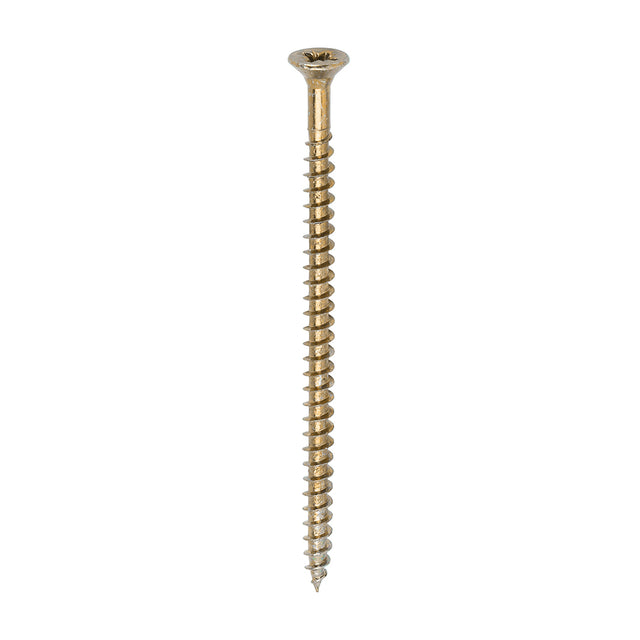 This is an image of Timco - Solo Chipboard & Woodscrews - PZ - Double Countersunk - Yellow 4.5 x 80mm - (200 PCS Box) 45080SOLOC