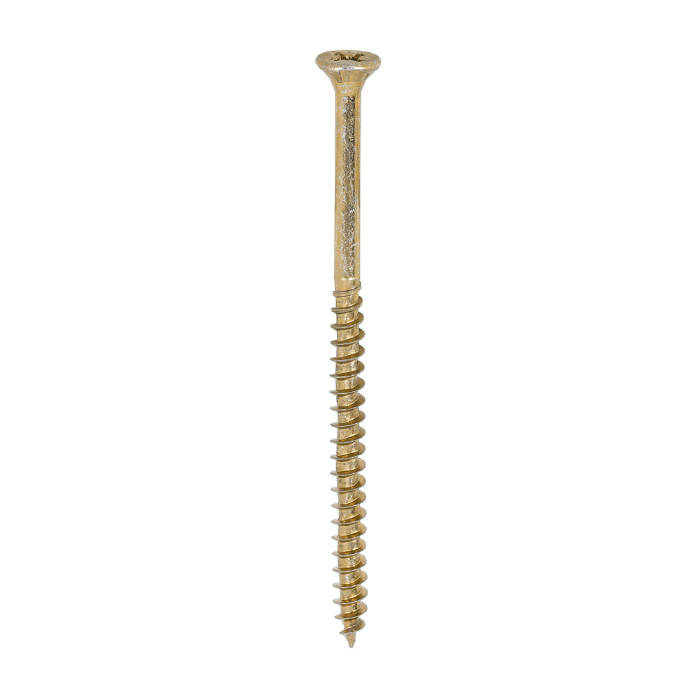 This is an image of Timco - Velocity Premium Multi-Use Screws - PZ - Double Countersunk - Yellow 4.5 x 80mm - (200 PCS Box) 45080VY