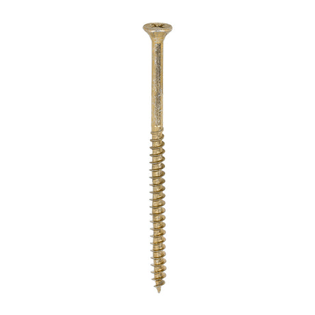 This is an image of Timco - Velocity Premium Multi-Use Screws - PZ - Double Countersunk - Yellow 4.5 x 80mm - (200 PCS Box) 45080VY