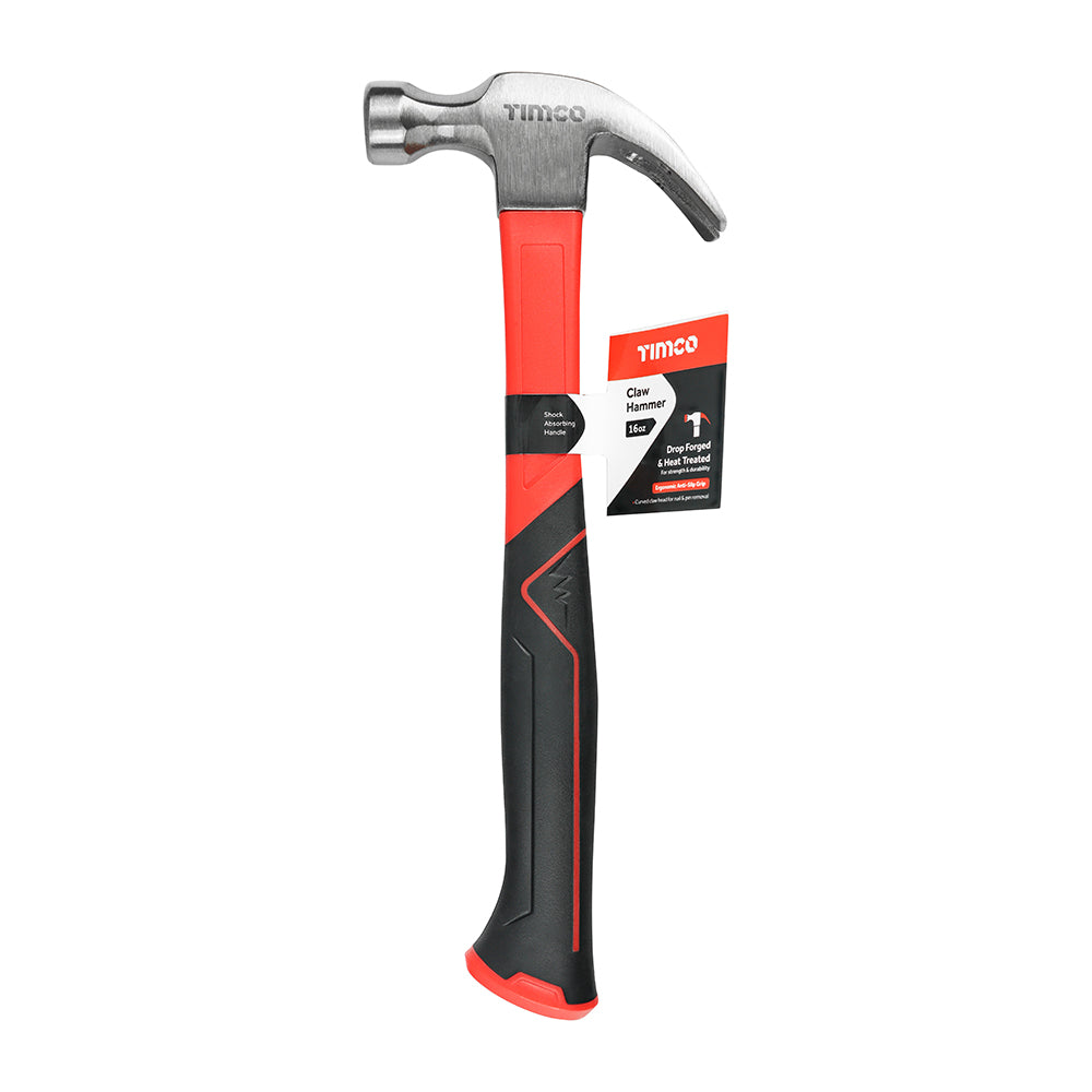 This is an image of Timco - Claw Hammer - Fibreglass Handle 16oz (1 Each Unit) 468120