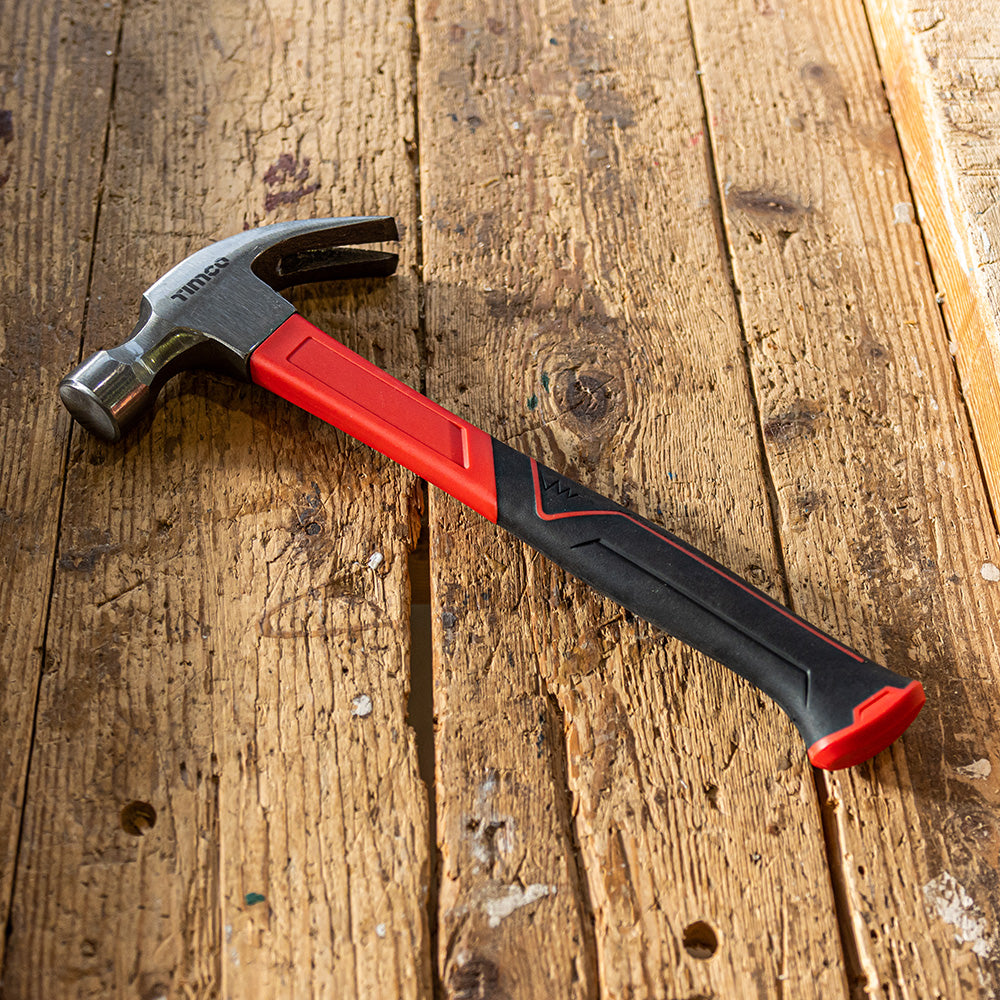 This is an image of Timco - Claw Hammer - Fibreglass Handle 20oz (1 Each Unit) 468121