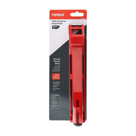 This is an image of Timco - Multi-Purpose Rasp Plane 255mm / 10" (1 Each Backing Card) 468150