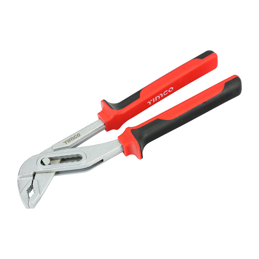 This is an image of Timco - Water Pump Pliers 10" (1 Each Backing Card) 468171