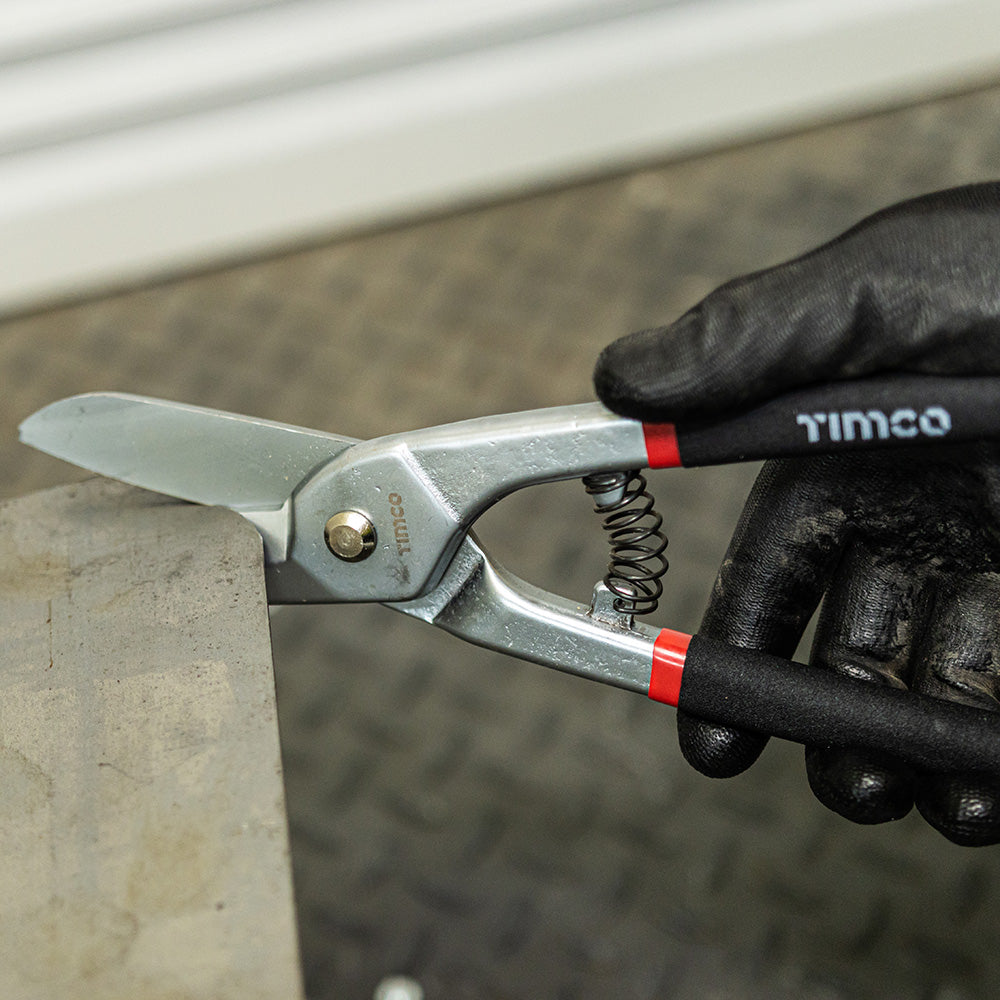 This is an image of Timco - Tin Snips 12" (1 Each Backing Card) 468183