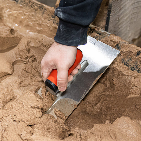 This is an image of Timco - Plastering Trowel - Carbon Steel 5 x 13" (1 Each Backing Card) 468201