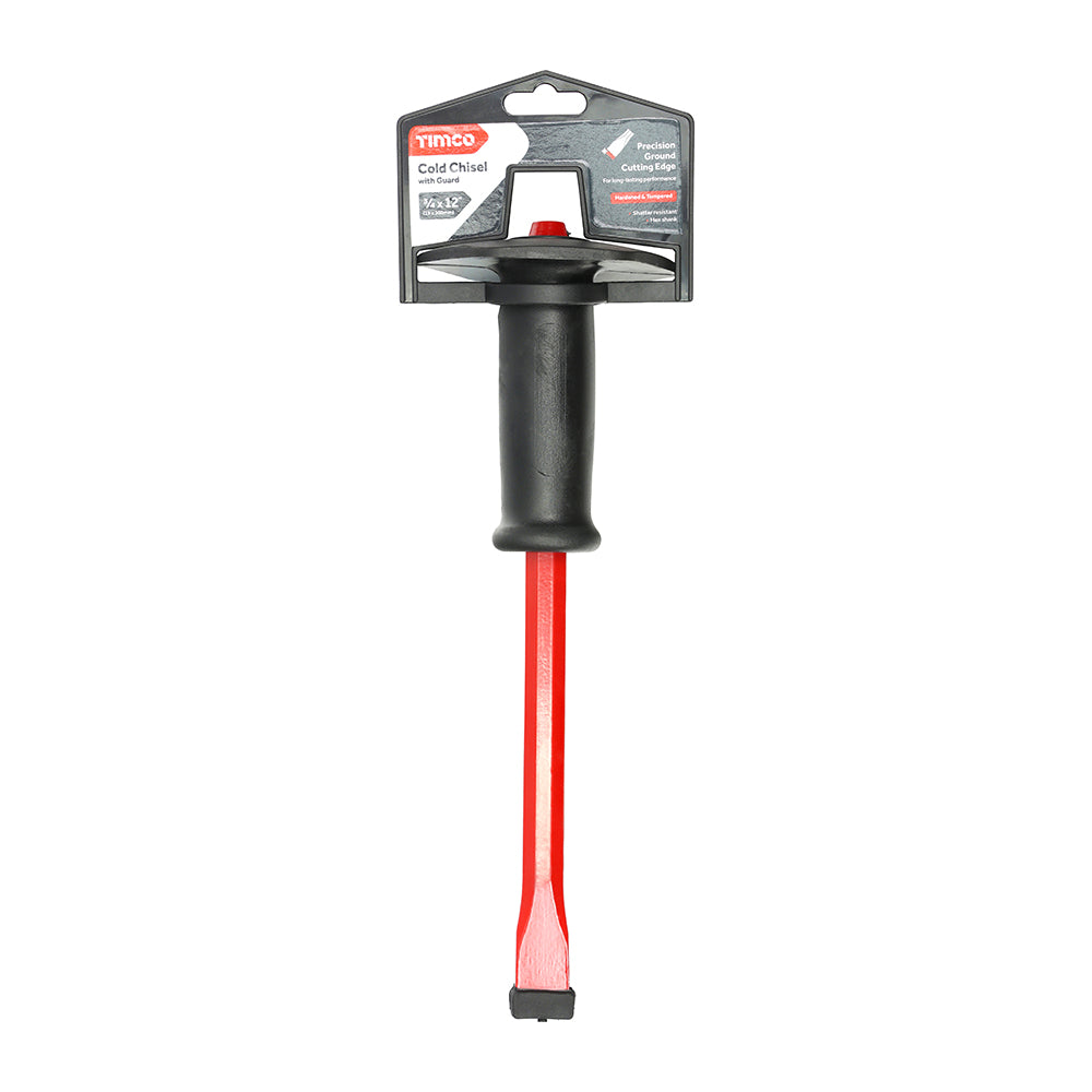 This is an image of Timco - Cold Chisel with Guard 3/4 x 12" (1 Each Clip) 468224
