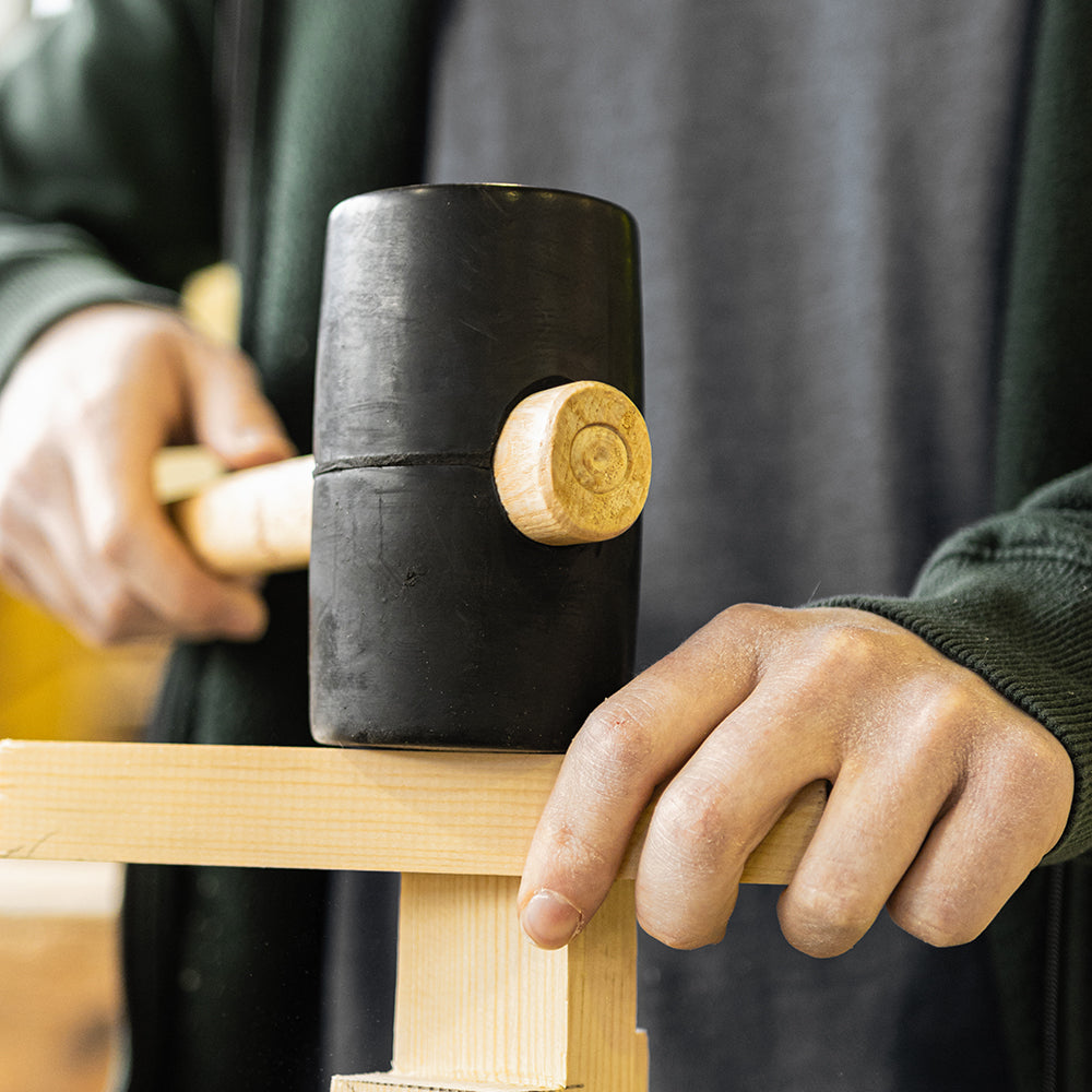 This is an image of Timco - Rubber Mallet - Black 16oz (1 Each Unit) 468267