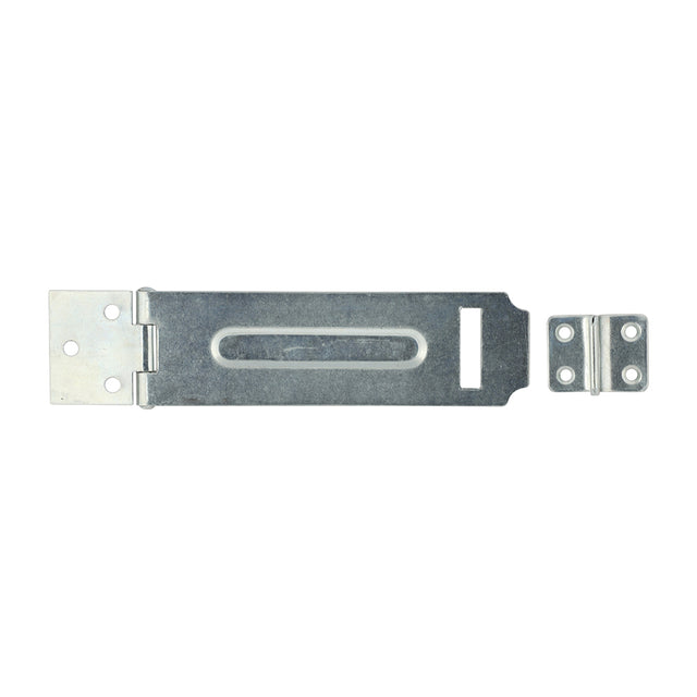 This is an image of Timco - Hybrid Hasp & Staple - Zinc 5" (1 Each Bag) 472393