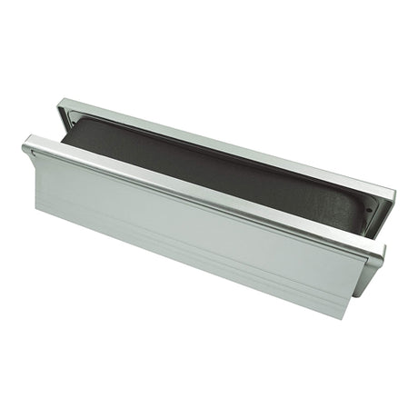 This is an image of Timco - Intumescent Letterbox - Satin Anodised Aluminium - Silver Frame 272 x 70 (1 Each Box) 487009