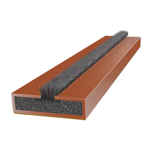 This is an image of Timco - Intumescent Fire & Smoke Seals - Door Pack - Brown 10 x 4 x 1050mm (5 Pieces Bag) 487336