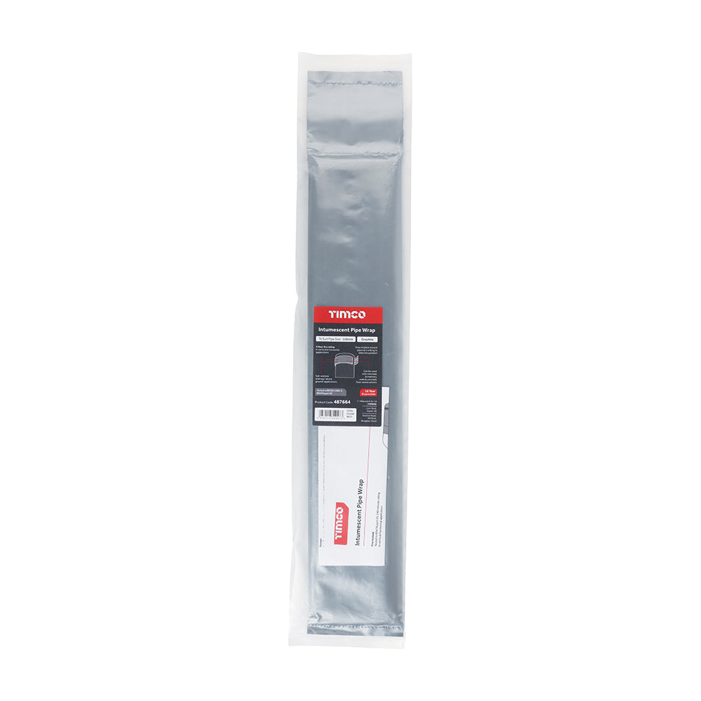 This is an image of Timco - Intumescent Pipe Wrap Pipe Size 110mm - (1 Each Bag) 487664