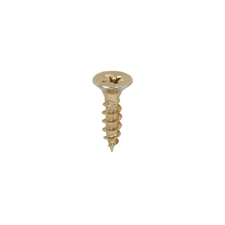 This is an image of Timco - Classic Multi-Purpose Screws - PZ - Double Countersunk - Yellow 5.0 x 20mm - (200 PCS Box) 50020CLAF