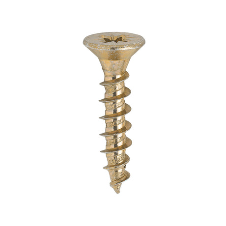 This is an image of Timco - Solo Chipboard & Woodscrews - PZ - Double Countersunk - Yellow 5.0 x 25mm - (200 PCS Box) 50025SOLOC