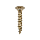 This is an image of Timco - Solo Chipboard & Woodscrews - PZ - Double Countersunk - Yellow 5.0 x 30mm - (200 PCS Box) 50030SOLOC