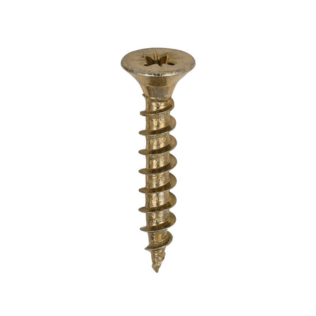 This is an image of Timco - Solo Chipboard & Woodscrews - PZ - Double Countersunk - Yellow 5.0 x 30mm - (200 PCS Box) 50030SOLOC