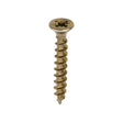 This is an image of Timco - Solo Chipboard & Woodscrews - PZ - Double Countersunk - Yellow 5.0 x 35mm - (200 PCS Box) 50035SOLOC