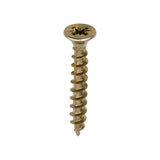 This is an image of Timco - Solo Chipboard & Woodscrews - PZ - Double Countersunk - Yellow 5.0 x 35mm - (200 PCS Box) 50035SOLOC