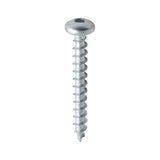 This is an image of Timco - Solo Chipboard & Woodscrews - SQ - Pan - Zinc 5.0 x 40mm - (200 PCS Box) 50040SQPSZ