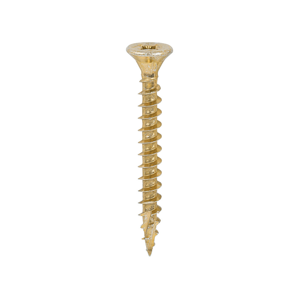 This is an image of Timco - C2 Strong-Fix Screws - PZ - Double Countersunk - Twin-Cut - Yellow 5.0 x 45mm - (200 PCS Box) 50045C2