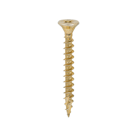 This is an image of Timco - C2 Strong-Fix Screws - PZ - Double Countersunk - Twin-Cut - Yellow 5.0 x 45mm - (200 PCS Box) 50045C2