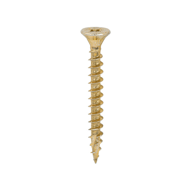 This is an image of Timco - C2 Strong-Fix Screws - PZ - Double Countersunk - Twin-Cut - Yellow 5.0 x 45mm - (200 PCS Box) 50045C2