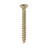This is an image of Timco - Solo Chipboard & Woodscrews - PZ - Double Countersunk - Yellow 5.0 x 45mm - (200 PCS Box) 50045SOLOC