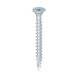 This is an image of Timco - C2 Exterior Strong-Fix Screws - PZ - Double Countersunk with Ribs - Twin-Cut - Silver 5.0 x 50mm - (200 PCS Box) 50050C2SBX
