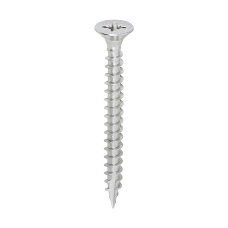 This is an image of Timco - Classic Multi-Purpose Screws - PZ - Double Countersunk - A2 Stainless Steel 5.0 x 50mm - (200 PCS Box) 50050CLASS