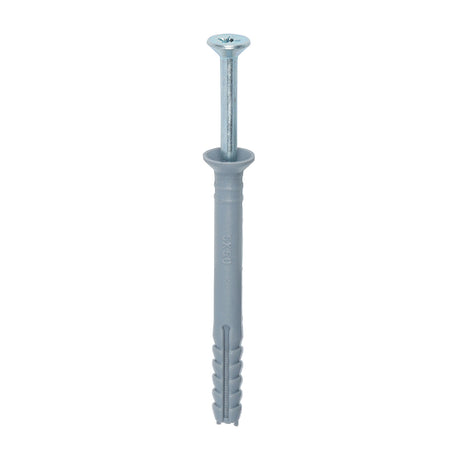 This is an image of Timco - Nylon Hammer Fixing - PZ - Zinc 5.0 x 50mm - (200 PCS Box) 50050HF