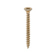 This is an image of Timco - Solo Chipboard & Woodscrews - PZ - Double Countersunk - Yellow 5.0 x 50mm - (200 PCS Box) 50050SOLOC