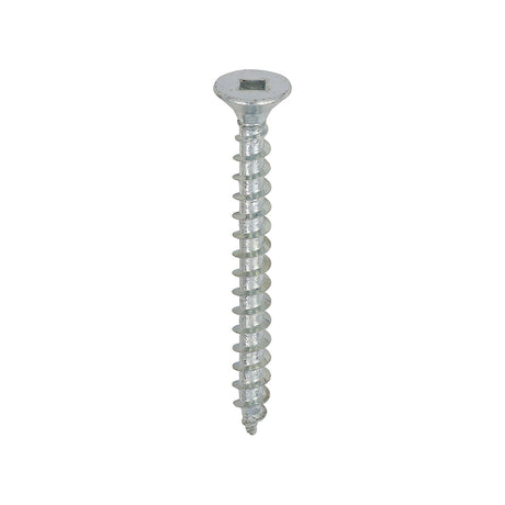 This is an image of Timco - Solo Chipboard & Woodscrews - SQ - Double Countersunk - Zinc 5.0 x 50mm - (200 PCS Box) 50050SQSZ