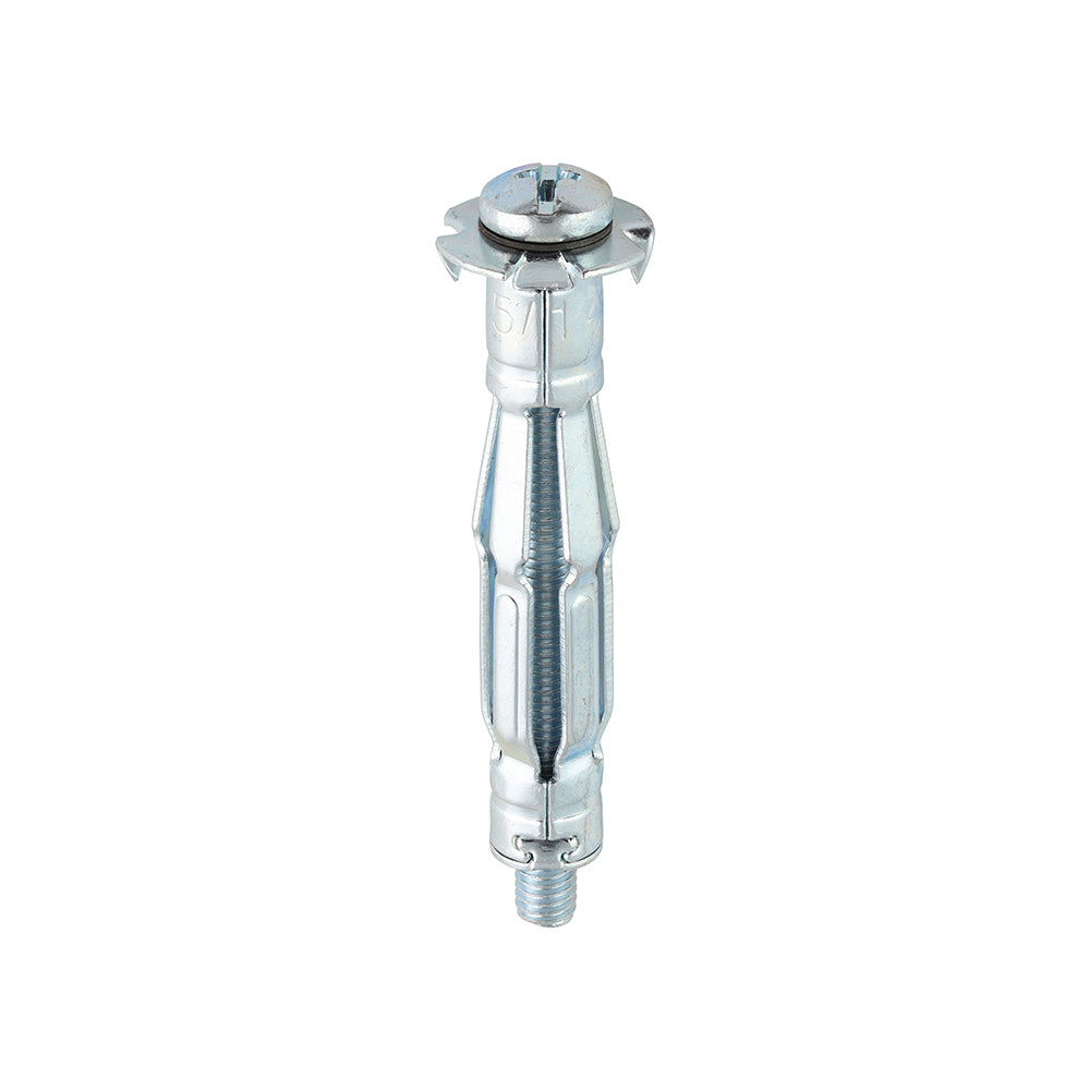 This is an image of Timco - Metal Cavity Anchors - Zinc M5 x 52 (60mm Screw) - (100 PCS Box) 50052CA