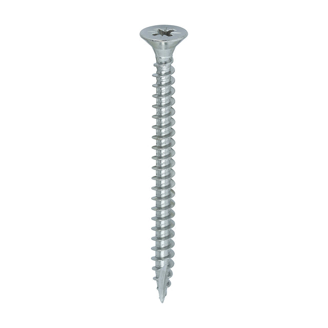 This is an image of Timco - Classic Multi-Purpose Screws - PZ - Double Countersunk - A4 Stainless Steel 5.0 x 60mm - (200 PCS Box) 50060CLA4