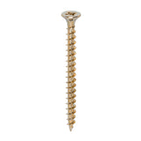 This is an image of Timco - Solo Chipboard & Woodscrews - PZ - Double Countersunk - Yellow 5.0 x 60mm - (200 PCS Box) 50060SOLOC