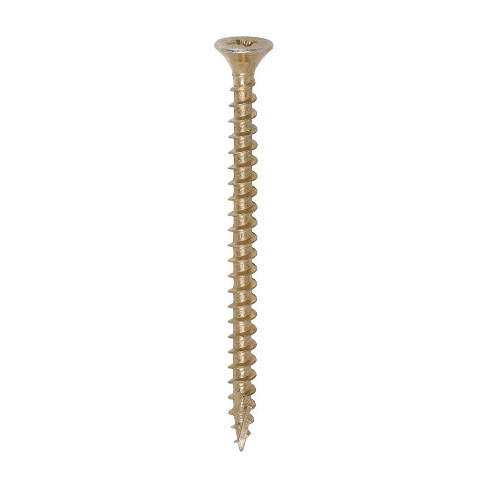 This is an image of Timco - C2 Strong-Fix Screws - PZ - Double Countersunk - Twin-Cut - Yellow 5.0 x 70mm - (200 PCS Box) 50070C2