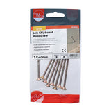 This is an image of Timco - Solo Woodscrews - PZ - Double Countersunk - Yellow 5.0 x 70mm - (8 PCS TIMpac) 50070CHYP