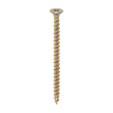 This is an image of Timco - Solo Chipboard & Woodscrews - PZ - Double Countersunk - Yellow 5.0 x 70mm - (200 PCS Box) 50070SOLOC