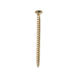 This is an image of Timco - Solo Chipboard & Woodscrews - PZ - Double Countersunk - Yellow 5.0 x 75mm - (200 PCS Box) 50075SOLOC