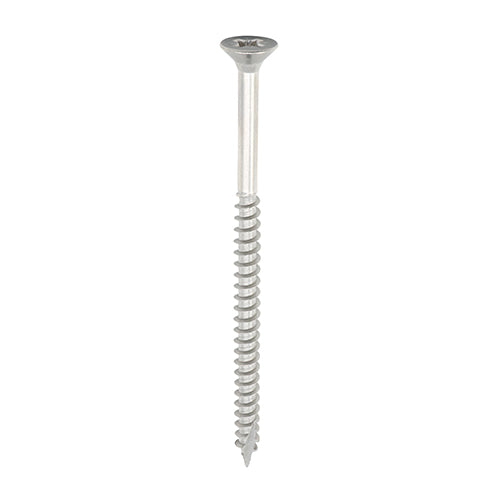 This is an image of Timco - Classic Multi-Purpose Screws - PZ - Double Countersunk - Stainless Steel 5.0 x 80mm - (6 PCS TIMpac) 50080CHSSP