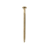 This is an image of Timco - Solo Chipboard & Woodscrews - PZ - Double Countersunk - Yellow 5.0 x 80mm - (200 PCS Box) 50080SOLOC