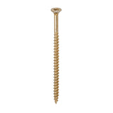 This is an image of Timco - Solo Chipboard & Woodscrews - PZ - Double Countersunk - Yellow 5.0 x 90mm - (100 PCS Box) 50090SOLOC