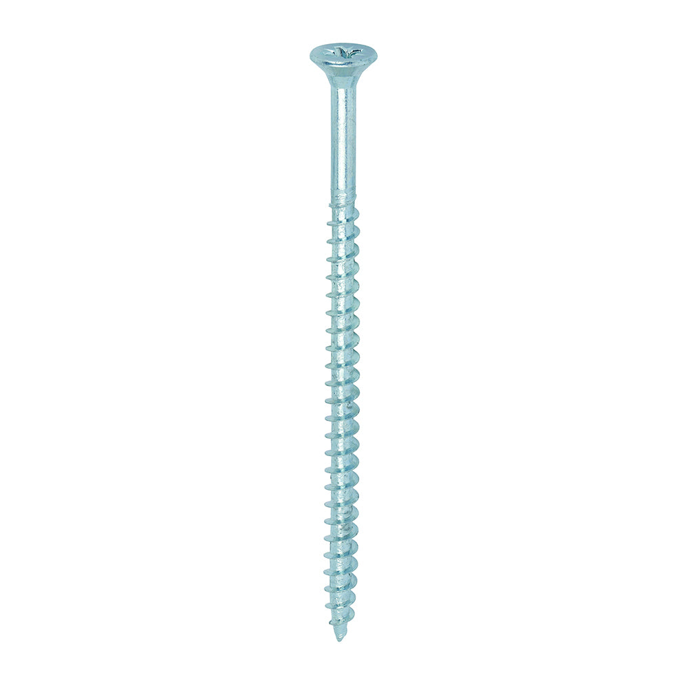 This is an image of Timco - Solo Chipboard & Woodscrews - PZ - Double Countersunk - Zinc 5.0 x 90mm - (100 PCS Box) 50090SOLOZ