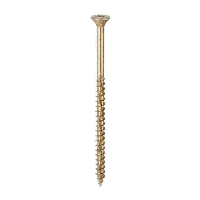 This is an image of Timco - Velocity Premium Multi-Use Screws - PZ - Double Countersunk - Yellow 5.0 x 90mm - (325 PCS Tub) 50090VYTUB