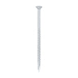 This is an image of Timco - C2 Exterior Strong-Fix Screws - PZ - Double Countersunk with Ribs - Twin-Cut - Silver 5.0 x 100mm - (100 PCS Box) 50100C2SBX