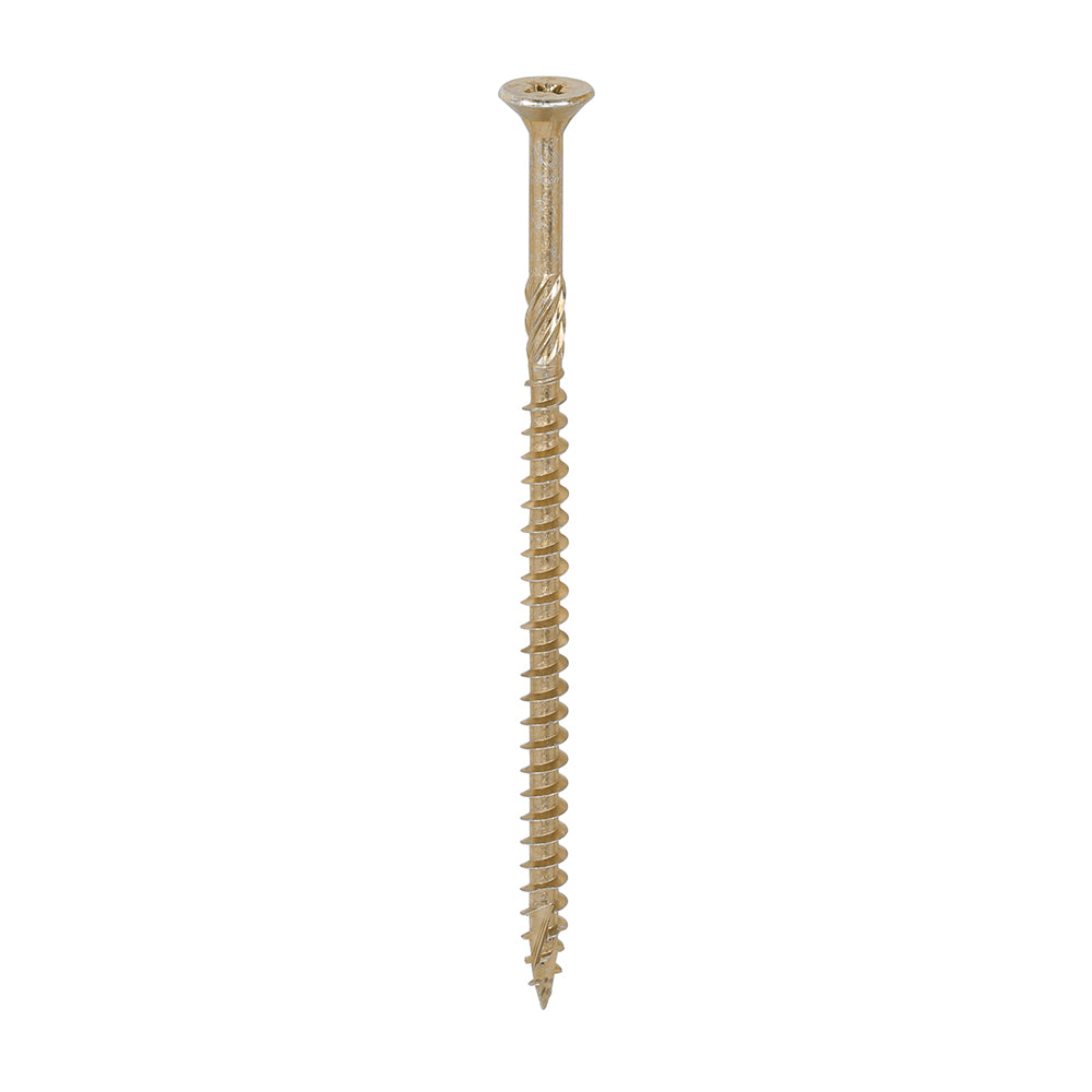This is an image of Timco - C2 Strong-Fix Screws - PZ - Double Countersunk - Twin-Cut - Yellow 5.0 x 100mm - (300 PCS Tub) 50100C2TUB