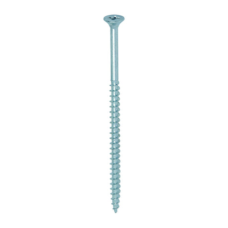 This is an image of Timco - Solo Chipboard & Woodscrews - PZ - Double Countersunk - Zinc 5.0 x 100mm - (100 PCS Box) 50100SOLOZ