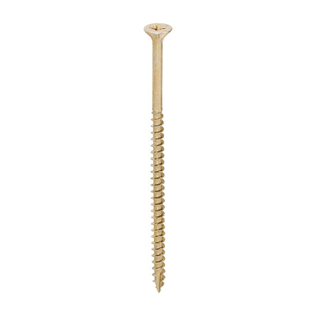 This is an image of Timco - Velocity Premium Multi-Use Screws - PZ - Double Countersunk - Yellow 5.0 x 100mm - (1000 PCS Box) 50100VYIND