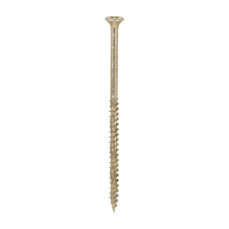 This is an image of Timco - Velocity Premium Multi-Use Screws - PZ - Double Countersunk - Yellow 5.0 x 100mm - (300 PCS Tub) 50100VYTUB