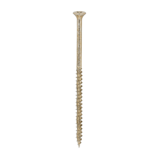 This is an image of Timco - Velocity Premium Multi-Use Screws - PZ - Double Countersunk - Yellow 5.0 x 100mm - (300 PCS Tub) 50100VYTUB