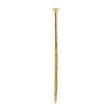 This is an image of Timco - Solo Chipboard & Woodscrews - PZ - Double Countersunk - Yellow 5.0 x 120mm - (100 PCS Box) 50120SOLOC
